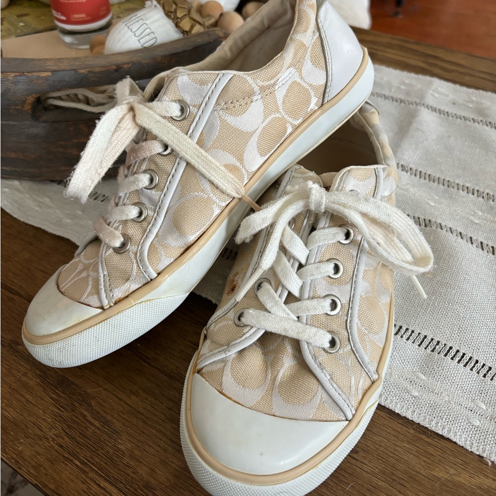 Coach tennis shoes, size 8